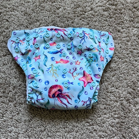 Mama Koala Other Mama Koala Light Blue Ocean Starfish Fish Print